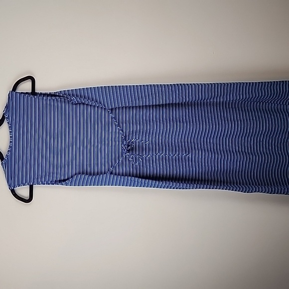 Mimi Maternity maxi dress sz M stripes - Picture 7 of 8